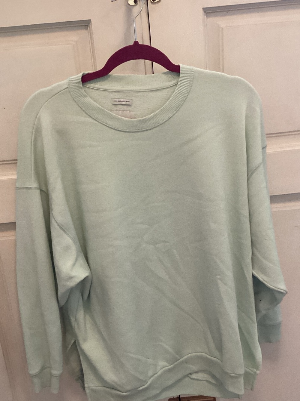 American Eagle Outfitters Men's Crewneck Sweater - Mint